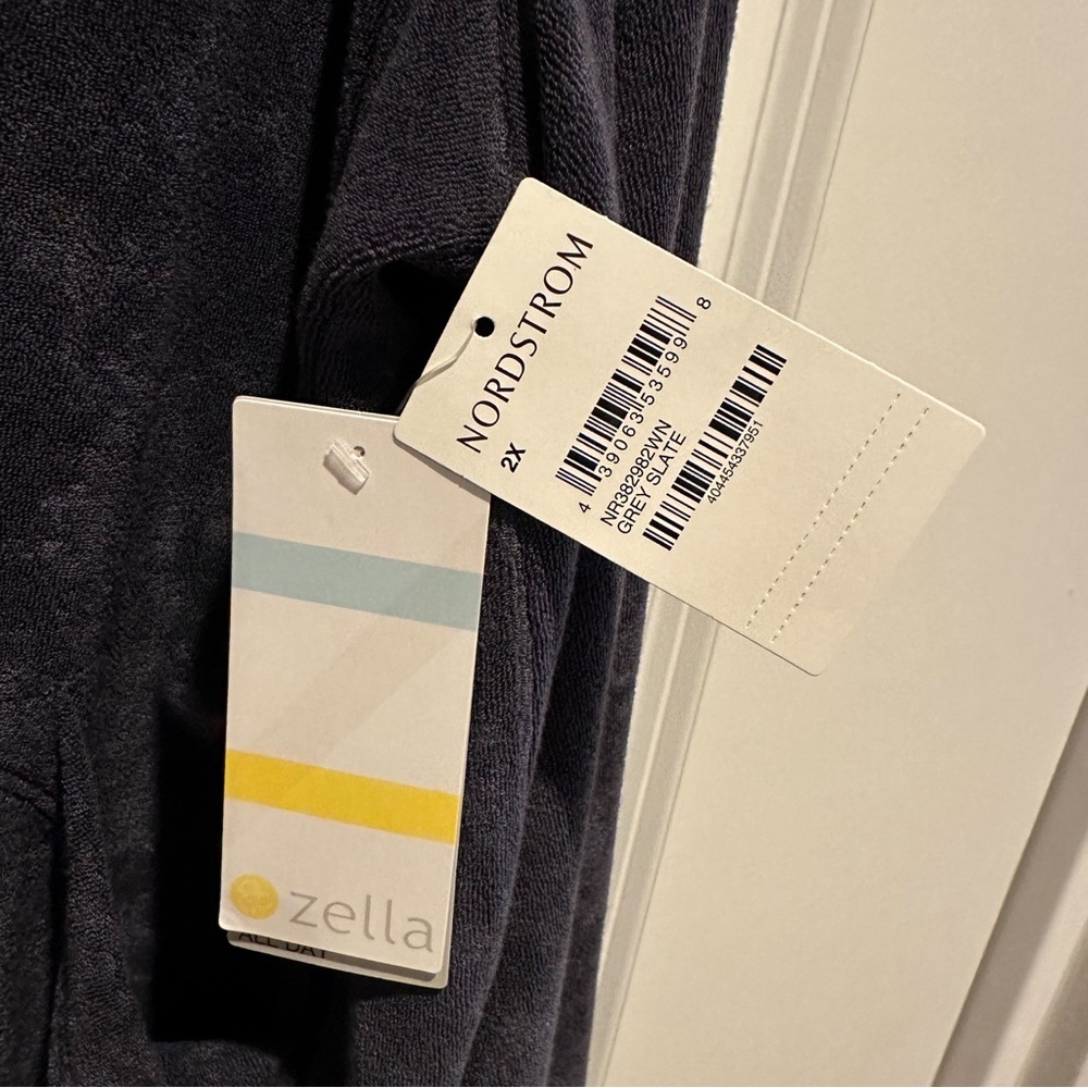 NWT Zella soft terry zip up hoodie - Picture 9 of 9